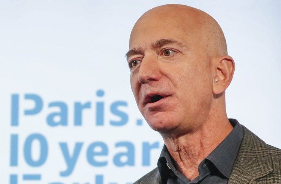 Jeff Bezos talks about climate change in Paris